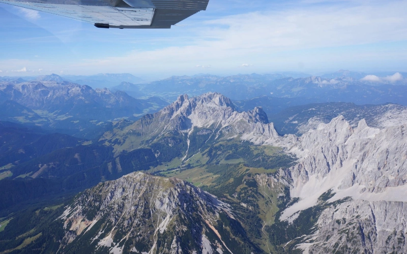 Vyhlídkový let nad Alpy